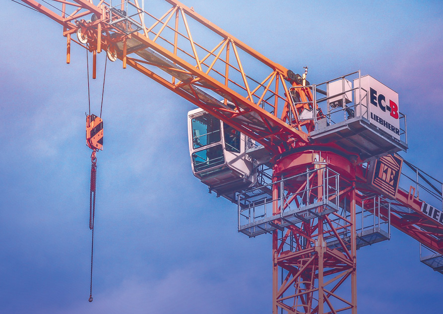 Tower crane in Construction defense